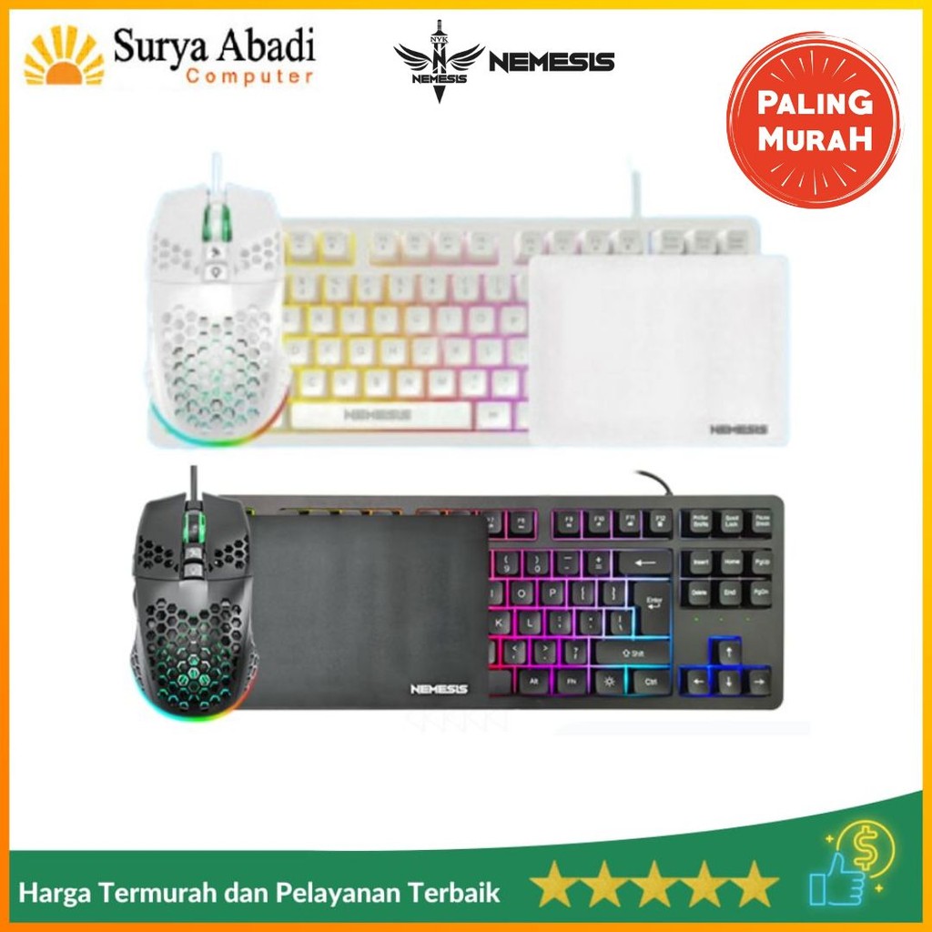 Jual NYK NEMESIS CENTA KC80 | KC-80 KEYBOARD COMBO 3IN1 TKL GAMING SET ...