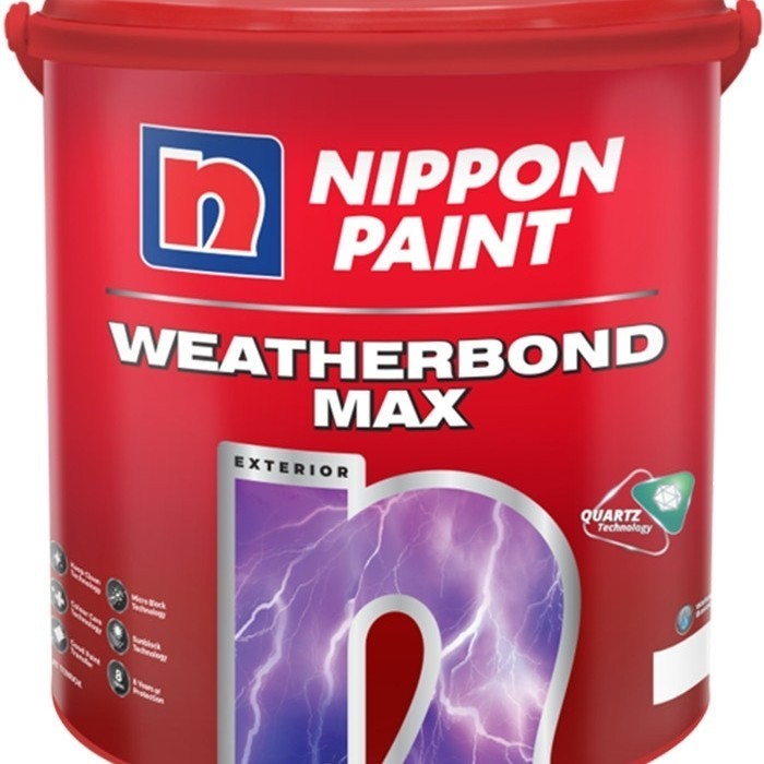 Jual Cat Tembok Exterior Nippon Paint Weatherbond Max 2,5 Liter (Galon ...