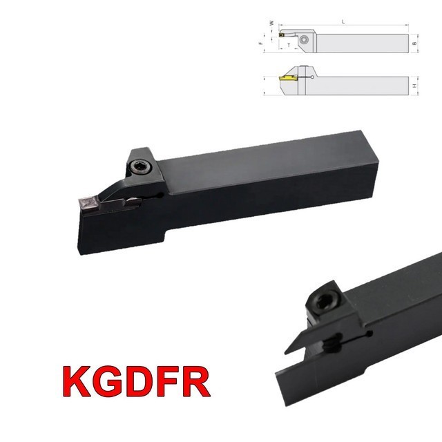 Jual KGDFR 1616 5 Holder Grooving Insert Cutting GDFM 5 Pahat Bubut ...