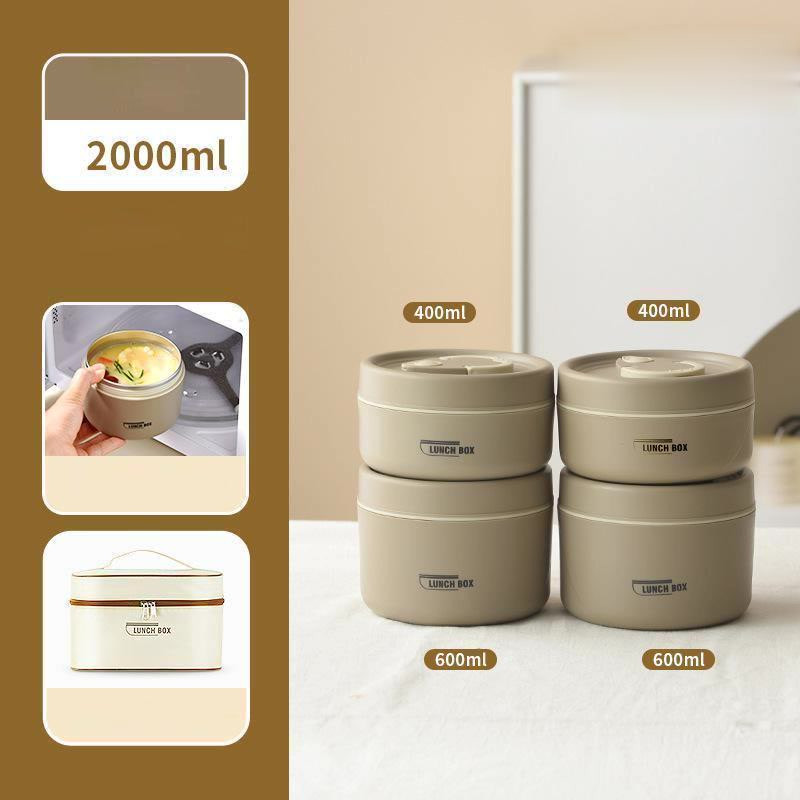 Jual Kotak Makan Portable Tahan Panas / Container Sealed Round ...