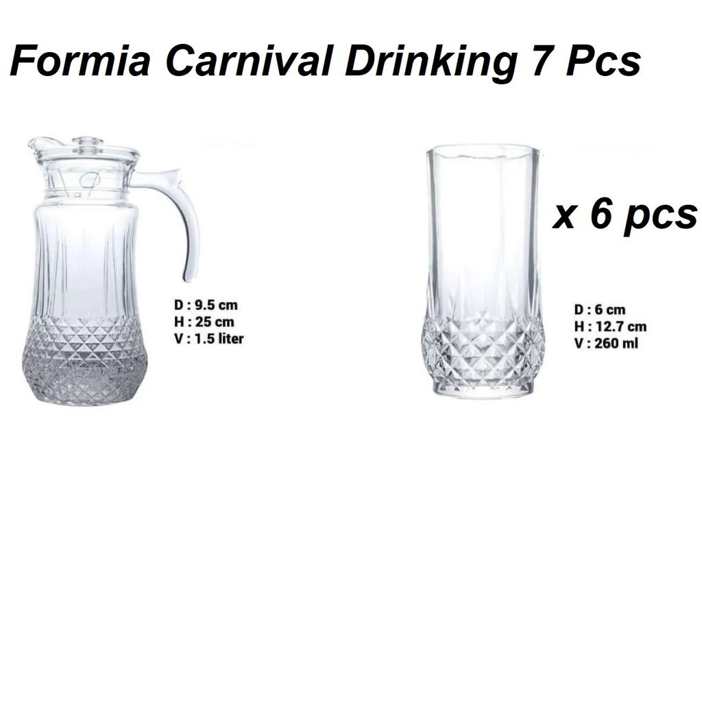 Jual Formia Carnival Drinking 7 pcs / Drink Set | Shopee Indonesia