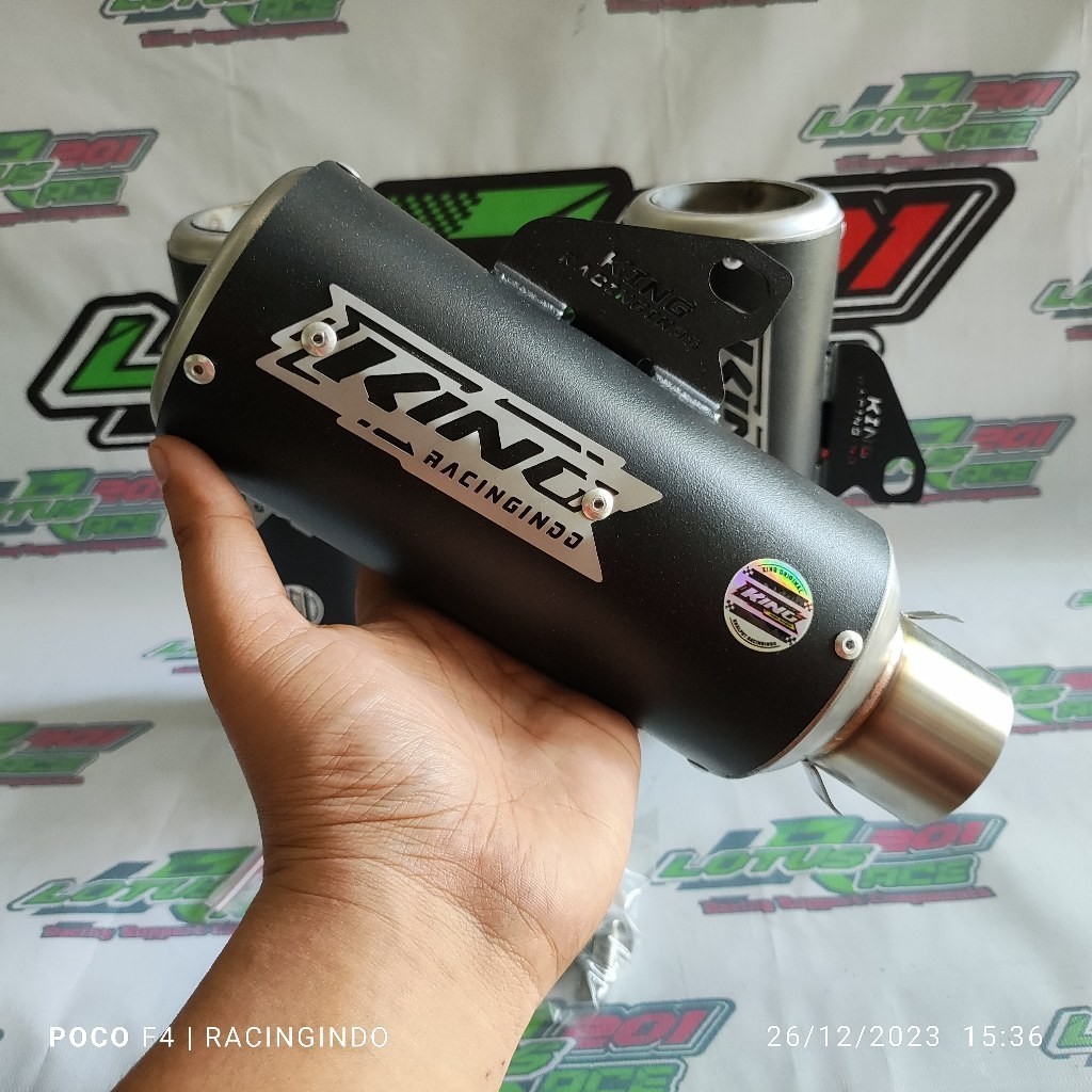 Jual knalpot kompetisi king racingindo K01 model dpj gp2 mx king sonic ...