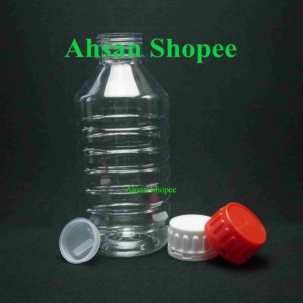 Jual Botol Pet PS 1 Liter Natural Hdpe Segel Besar / Botol Plastik ...