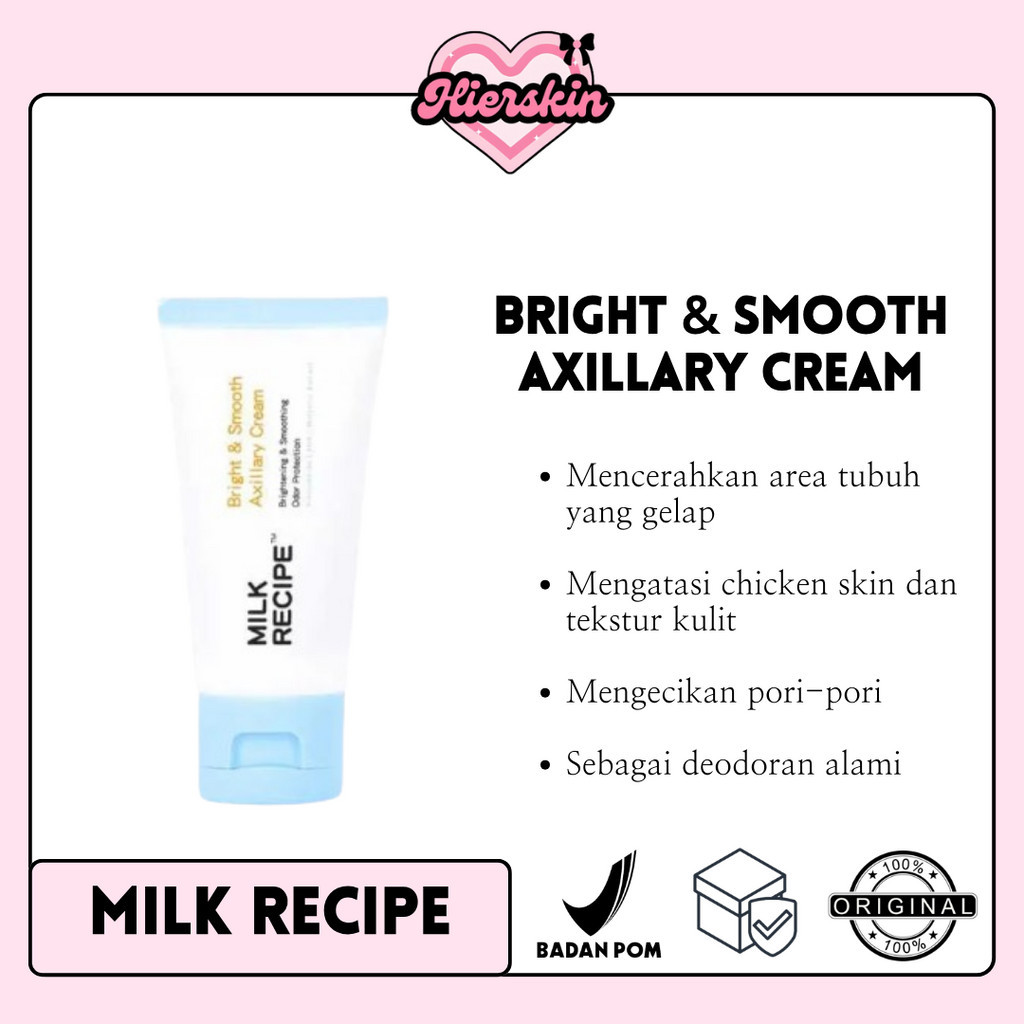 Jual Hierskin Beauty Milk Recipe Bright And Smooth Axillary Cream 30gr Mrp002 Axilary 0112