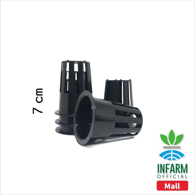 INFARM - Netpot Hitam 7 cm Hidroponik DFT NFT Rakit Apung Eceran