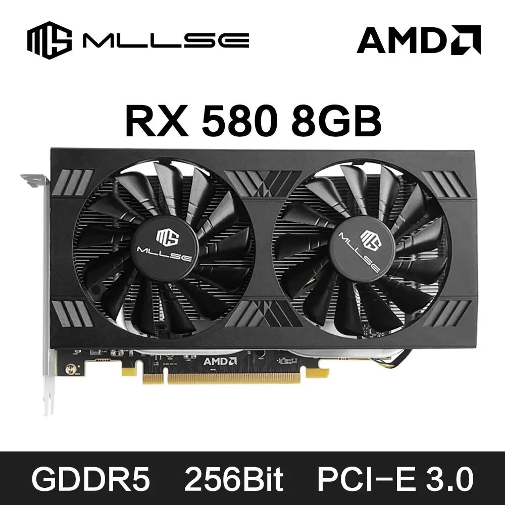 Jual MLLSE AMD RX 580 8GB 2048SP Graphics Card Video Card GDDR5 256Bit ...