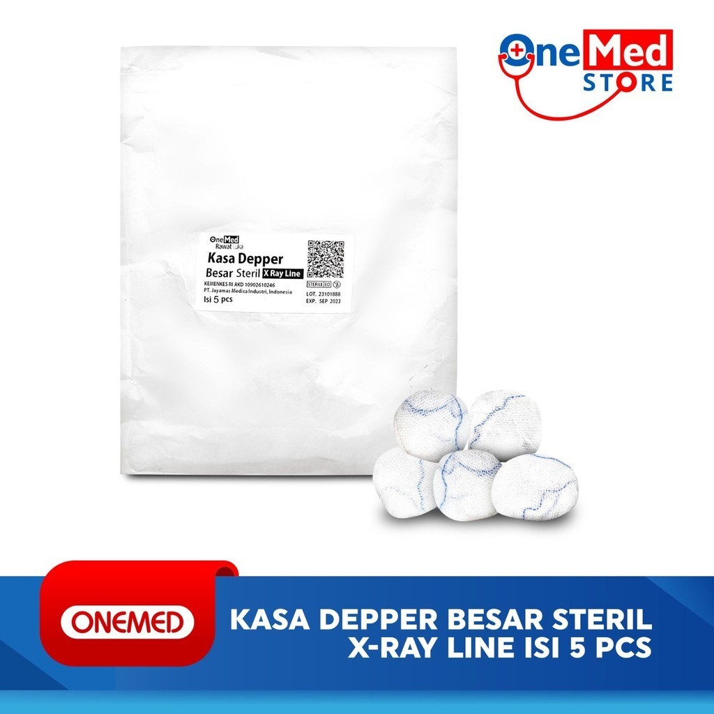 Jual ONEMED Kasa Depper Besar Steril X-Ray Line Isi 5 Pcs | Shopee ...