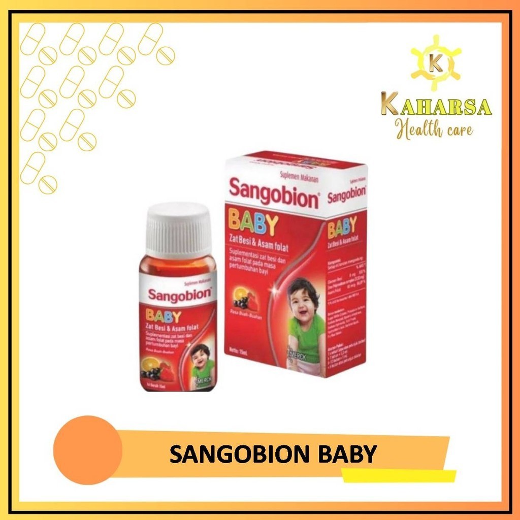 Jual SANGOBION BABY DROP 30 ML Suplemen Zat Besi Anak, Anemia, Penambah ...