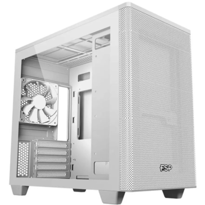 Casing FSP CST360 | M-ATX Mini Tower PC Case Include 2 Fans - White