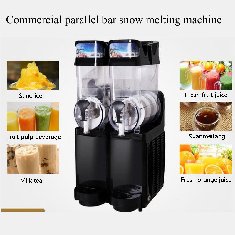 Jual Snow Melting Machine Double Tank Slush Machine 2L Snow Mud Maker ...