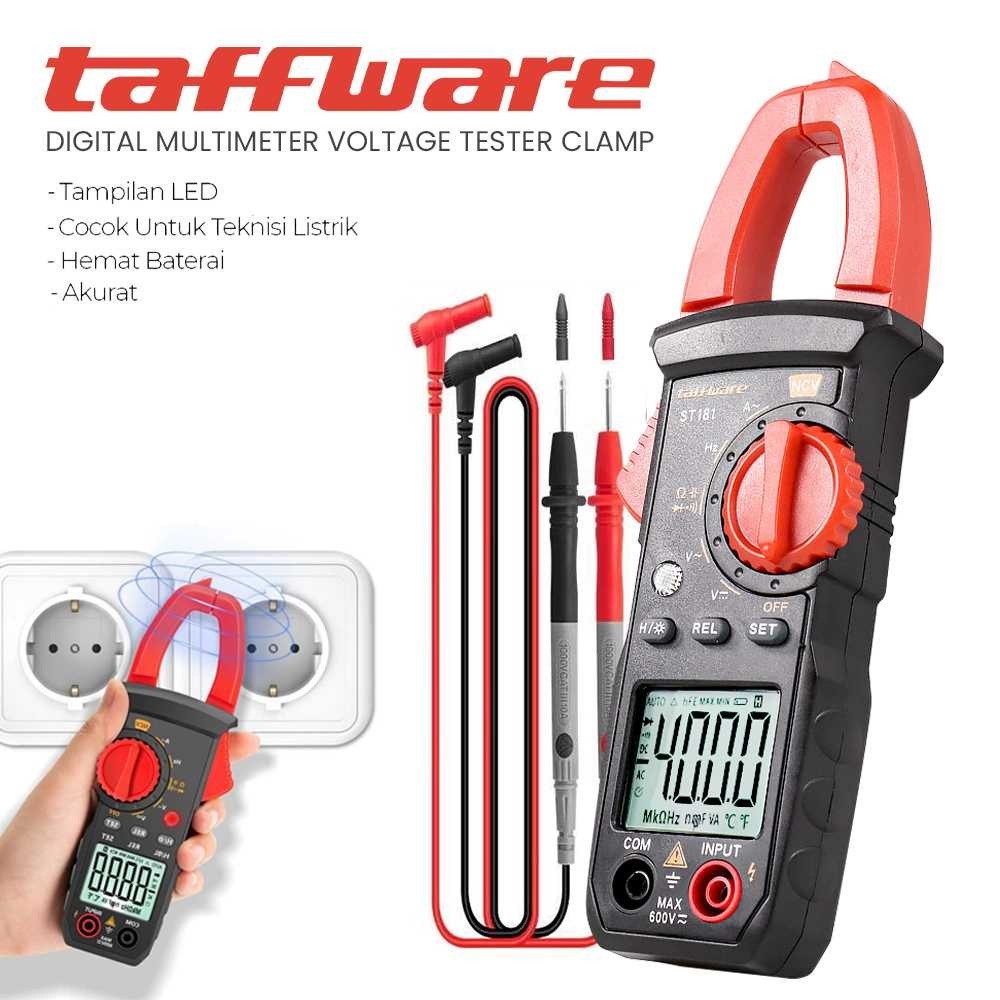Jual [Bayar di Tempat] Taffware Digital Multimeter Voltage Tester Clamp ...
