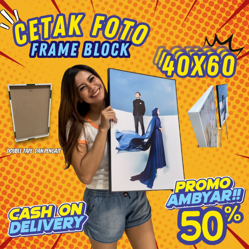 Jual TR65E CETAK FOTO FRAME BLOCK 40x60 /16 R / Wall Frame ...