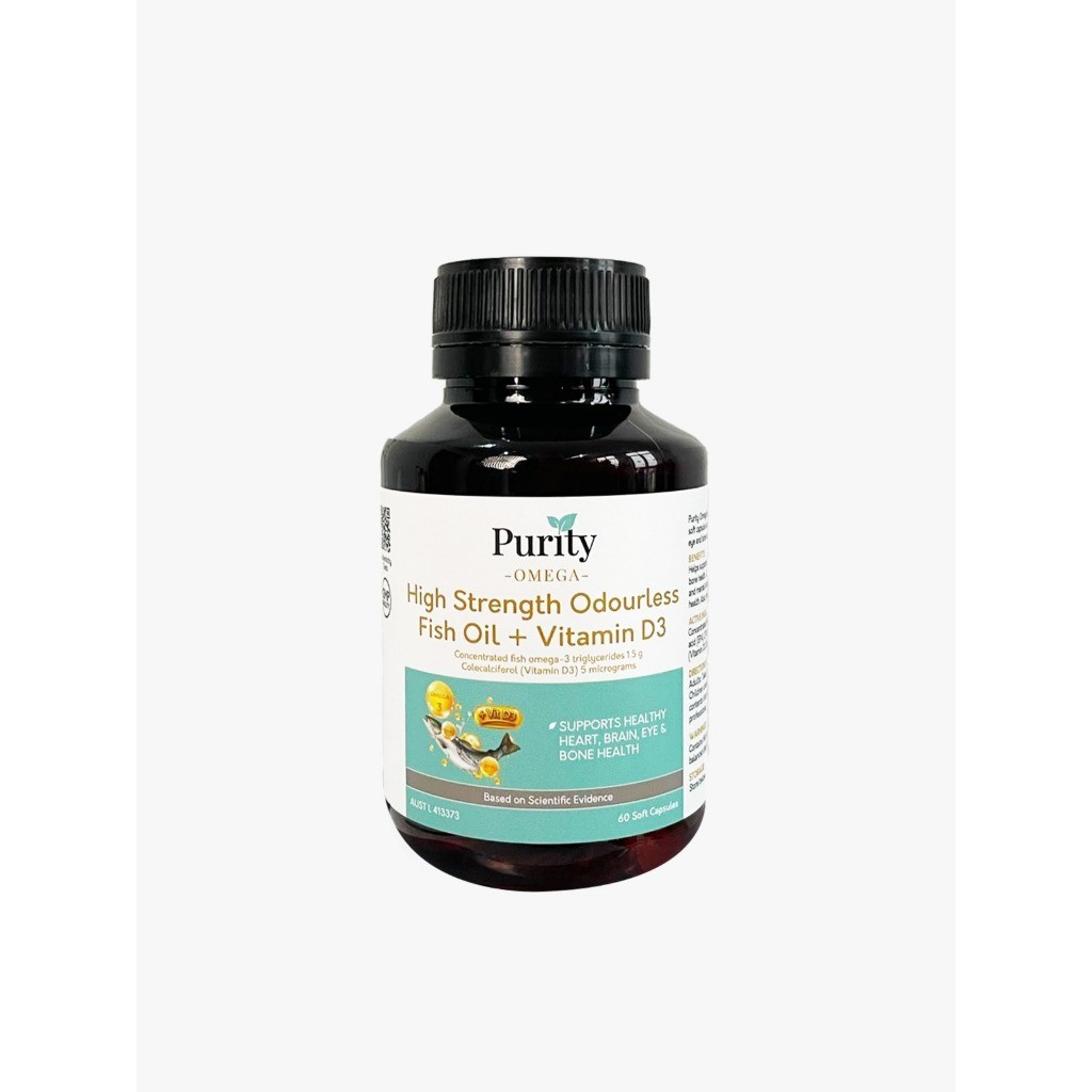 Jual PURITYFIC OMEGA ODOURLESS FISH OIL 1500 MG + VITAMIN D3 60 Tablet ...