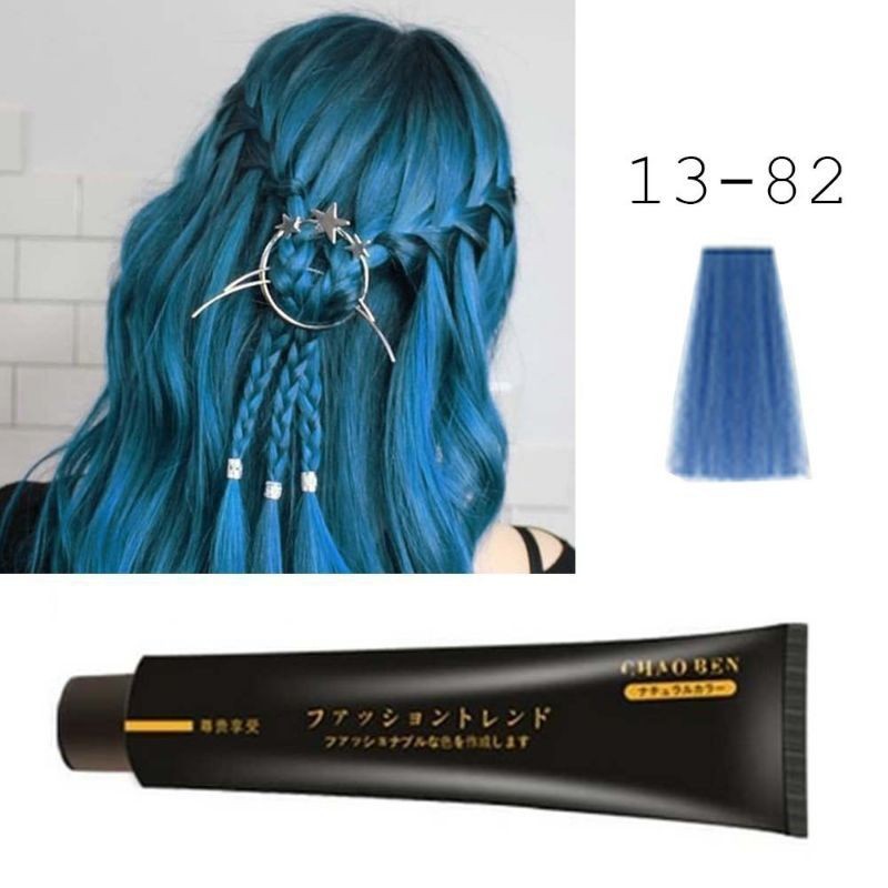 Jual Pewarna Rambut CHAOBEN Tourquise 1382 - Japan hair color cream ...