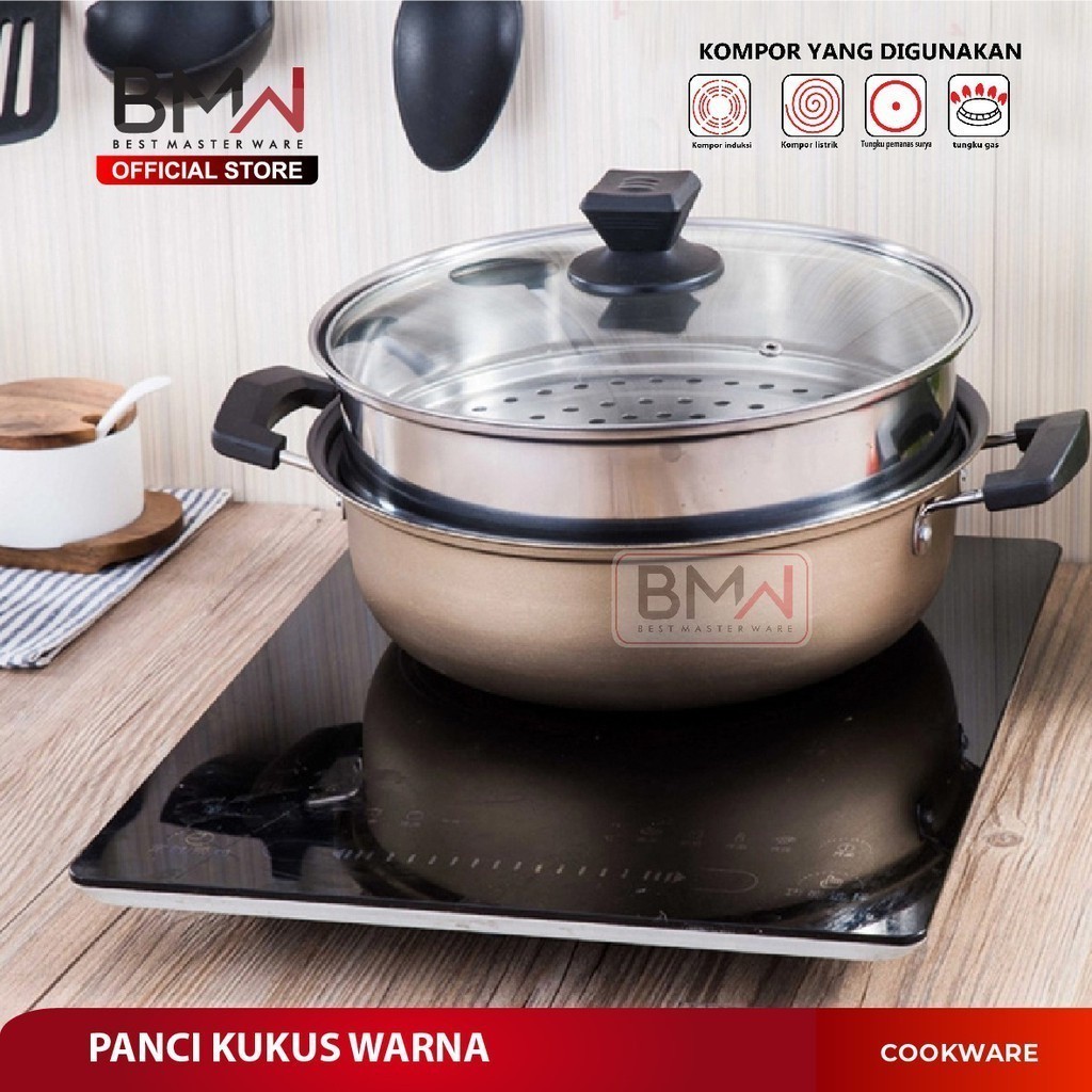 Jual Bmw Kitchen Ware Panci Kukus Steamer Soup Pot Stainless Steel Warna Panci Steamerr Cm