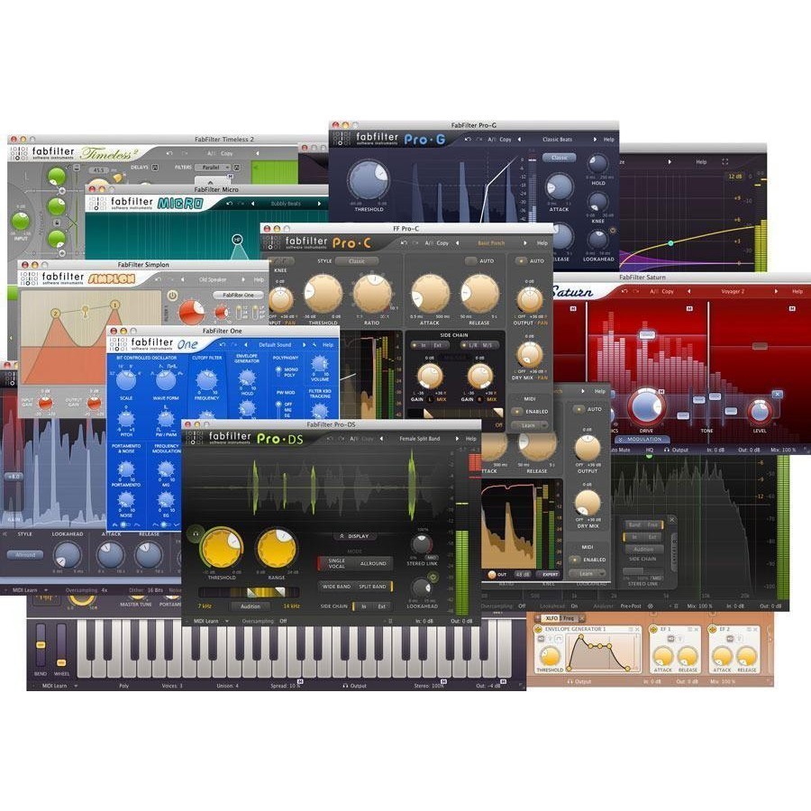 Jual Plugin FabFilter Total Bundle (paket Vst Mixing Mastering) Windows ...