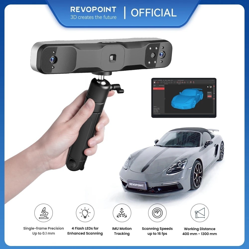 Jual Revopoint RANGE 2 3D Scanner for 3D Printing Handheld, 3D Modeling ...