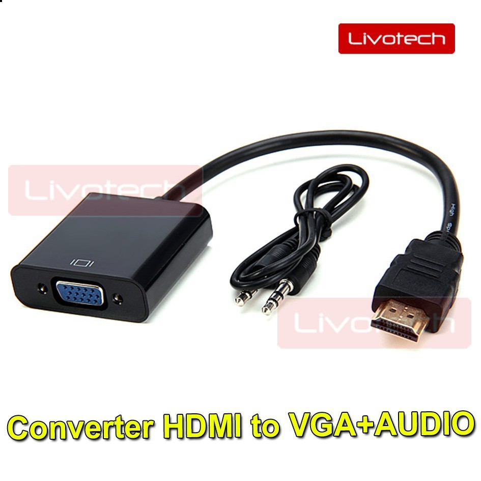 Jual Kabel Converter HDMI to VGA Adapter with Audio Converter HDMI ...