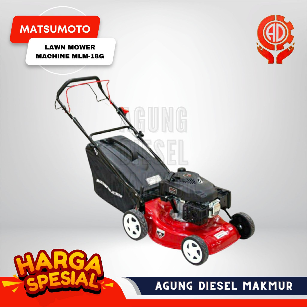 Jual Matsumoto Lawn Mower Machine Mesin Potong Rumput Dorong Mlm 18g