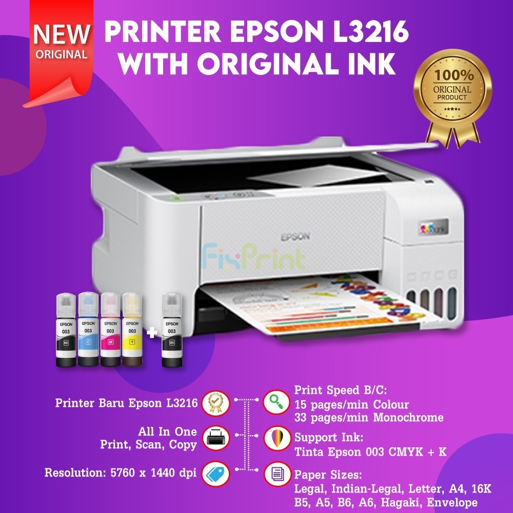 Jual Printer Epson L All In One Printer Putih Print Scan Copy A Pengganti L Shopee