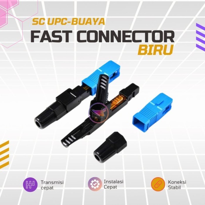 Jual Fast Connector SC UPC Fiber Optic Buaya | Shopee Indonesia