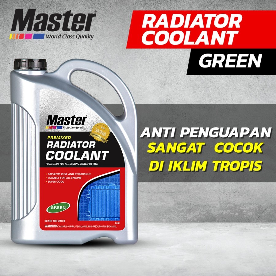 Jual AIR RADIATOR MOTOR MOBIL Master Radiator Coolant Premixed 1 Galon ...