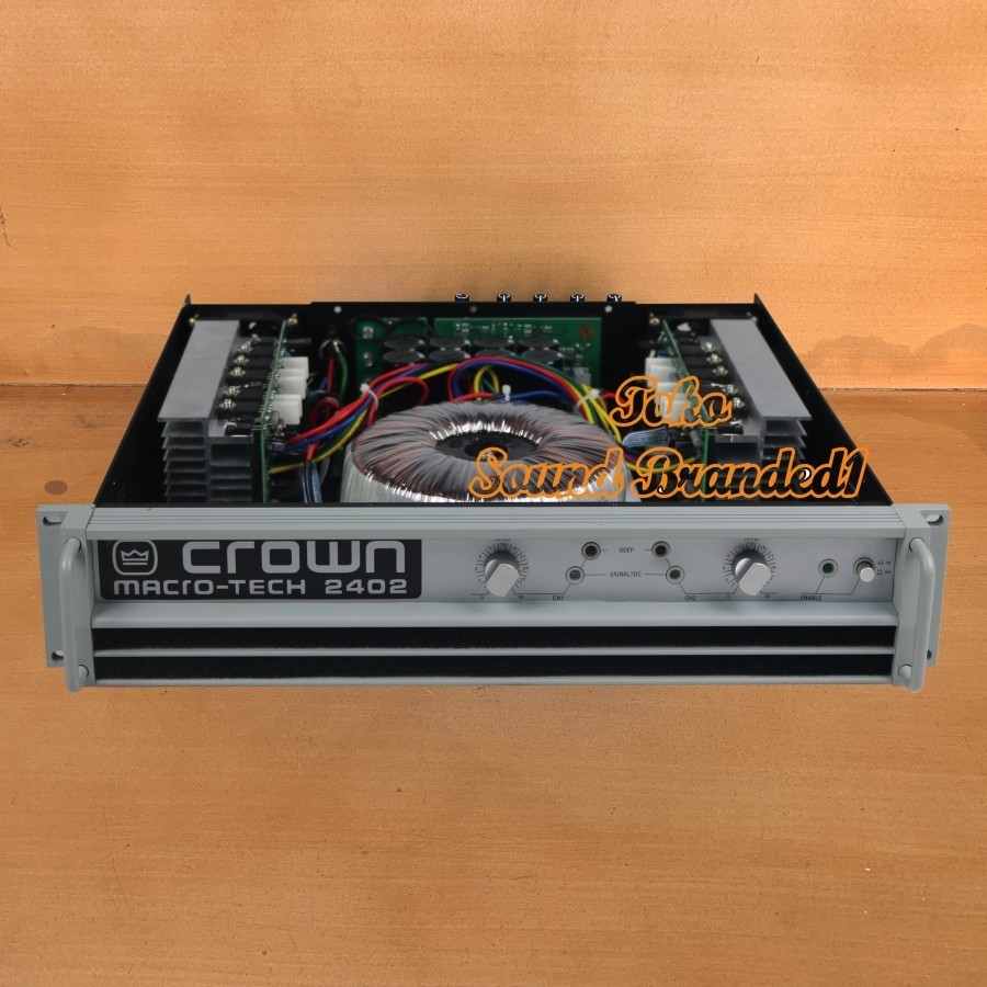 Jual Power Ampli Crown 2402 Macro Tech 2402 Shopee Indonesia
