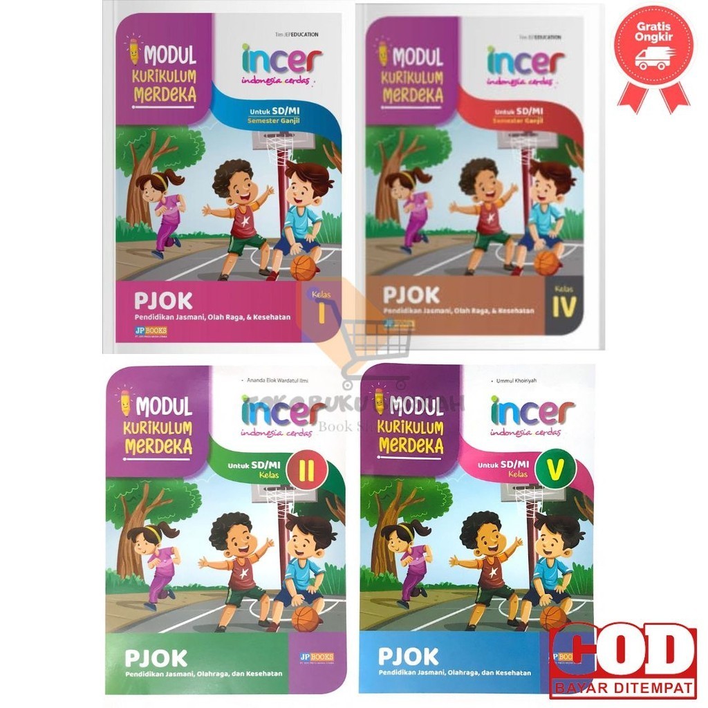 Jual Kurikulum Merdeka Modul Incer JP BOOKS PJOK Kelas 1 2 3 4 5 6 SD ...