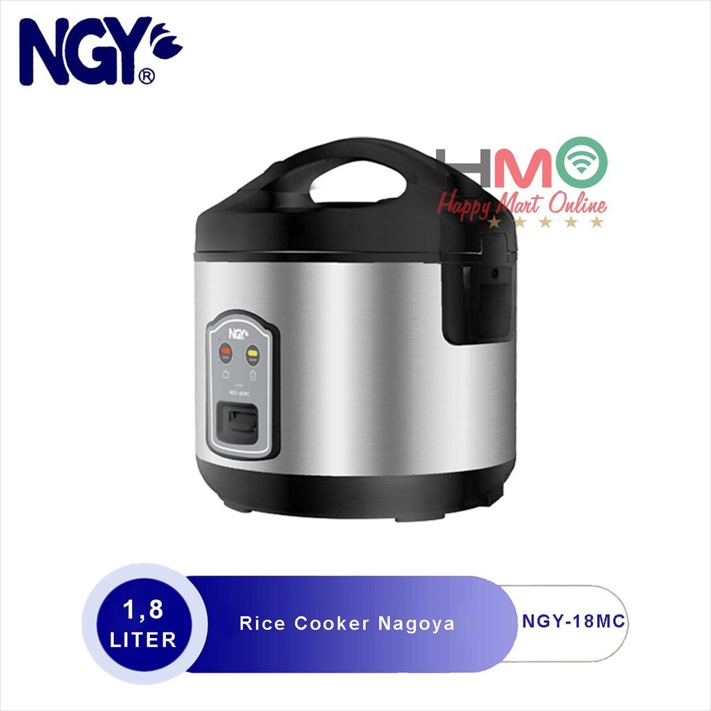 Jual NGY Rice Cooker 1,8 L Stainless Magic Com Nagoya 1.8 Liter NGY 18