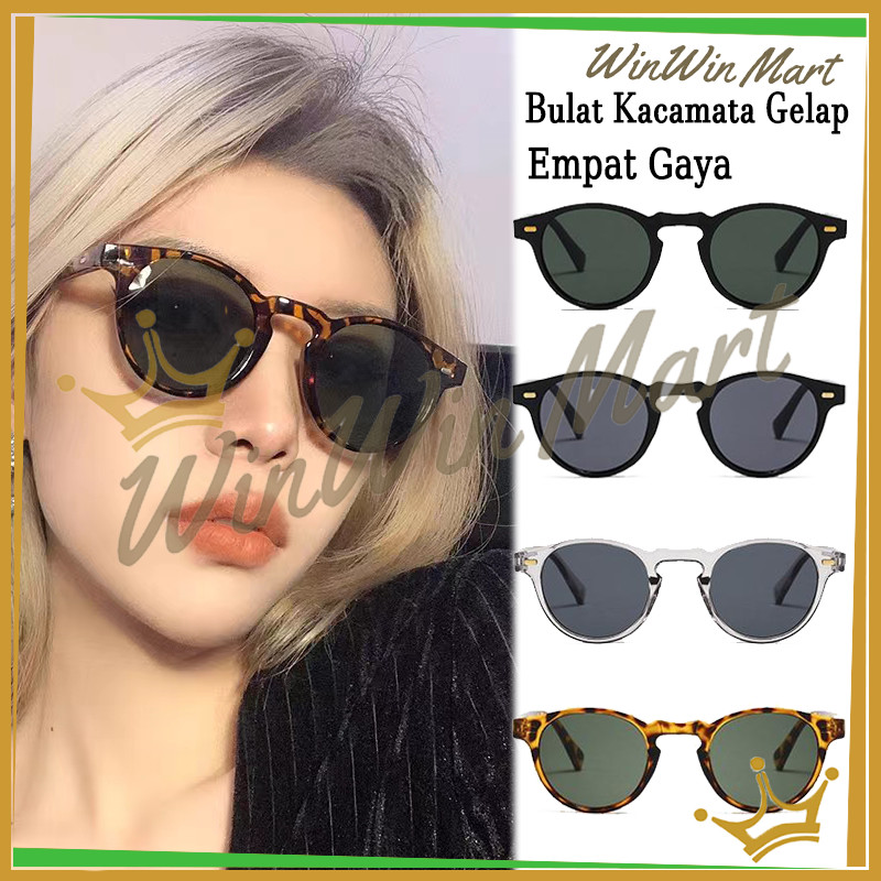 Jual Kacamata Hitam Retro Gaya Wanita Dan Pria/Kacamata Gaya Full Hitam