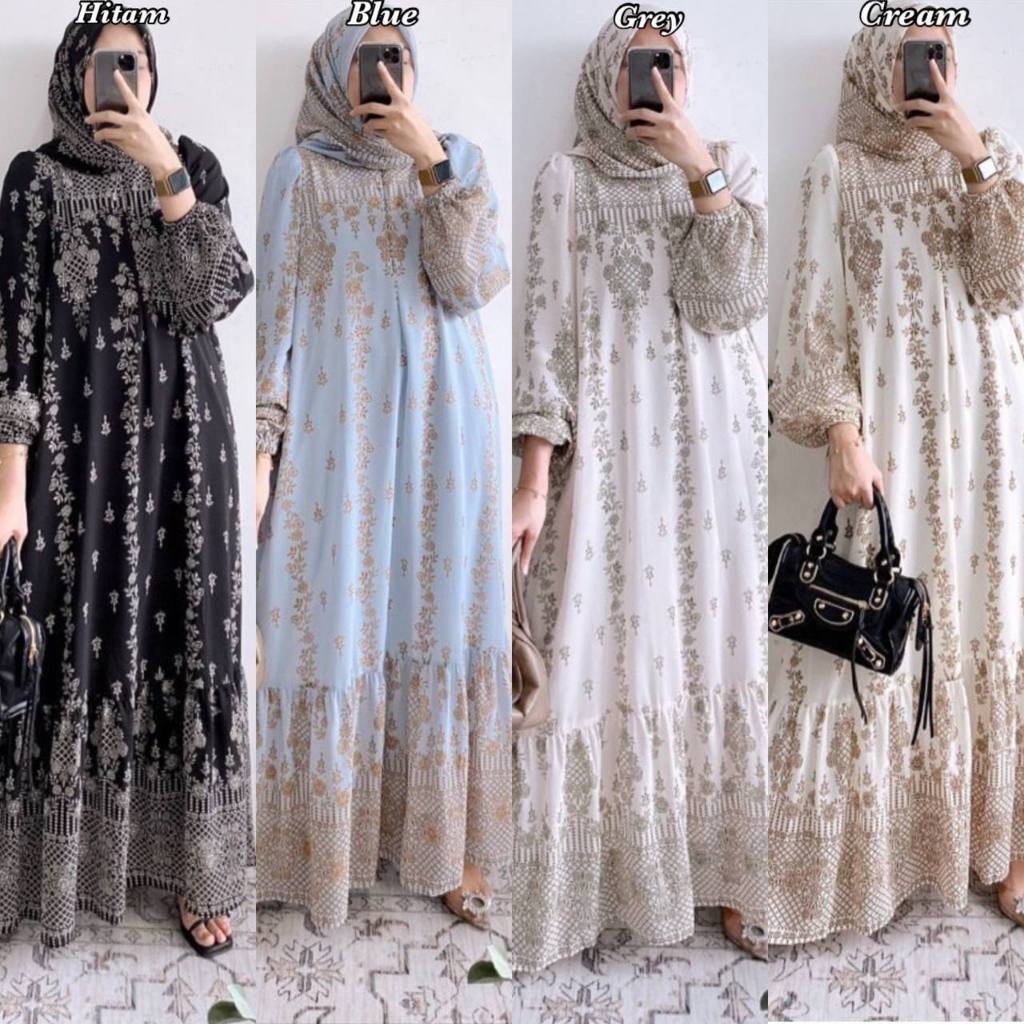 Jual PROMO RAMADHAN!! Gamis Set Hijab Terbaru 2024 Kekinian Baju Wanita ...