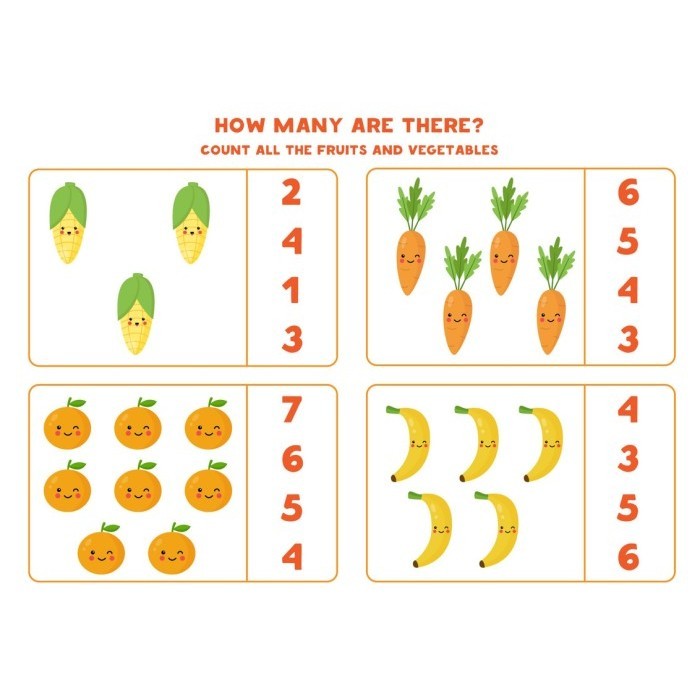 Jual Kertas Aktivitas Anak Worksheet TK how many count Edukasi Paud ...