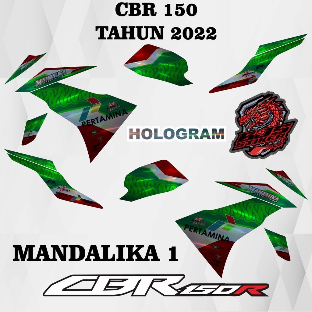 Jual Stiker striping CBR 150 cc - stiker striping list variasi HOLOGRAM ...