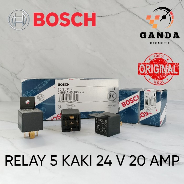 Jual RELAY BOSCH KAKI 5 - 5 PIN 24V 20 AMPERE BOSCH | Shopee Indonesia