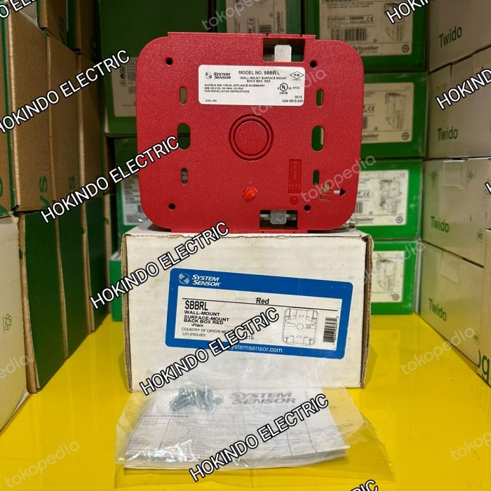Jual SYSTEM SENSOR SBBRL WALL MOUNT SURFACE MOUNT BACK BOX RED ORIGINAL ...