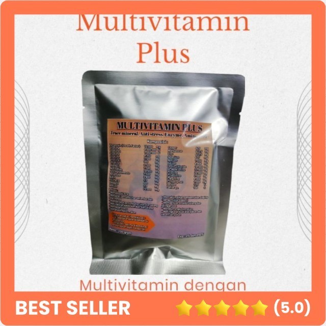 Jual Multivitamin plus ikan 100 gram / multivitamin plus / multivitamin ...