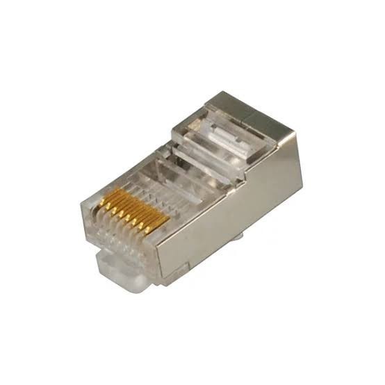 Jual Konektor RJ45 Besi Cat6 Connector Metal RJ 45 Cat 6 Eceran Satuan ...