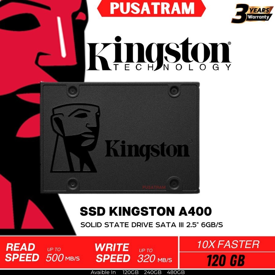 Jual KINGSTON SSD 120GB/240GB/256GB/480GB/512GB/1TB SATA3 SOLID STATE ...