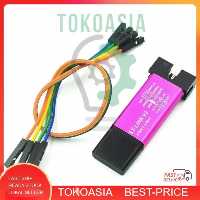 Jual ST-LINK MINI V2 PROGRAMMER FOR STM8 STM32 USB DOWNLOADER STLINK ...