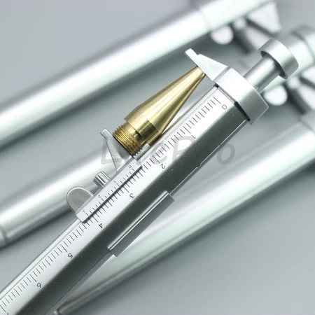 Pulpen Sigmat dengan fungsi penggaris dan jangka sorong mini