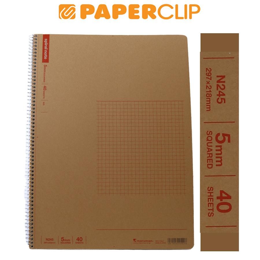 Jual NOTEBOOK A4 MARUMAN SPIRAL NOTE BASIC N245 GRID | Shopee Indonesia