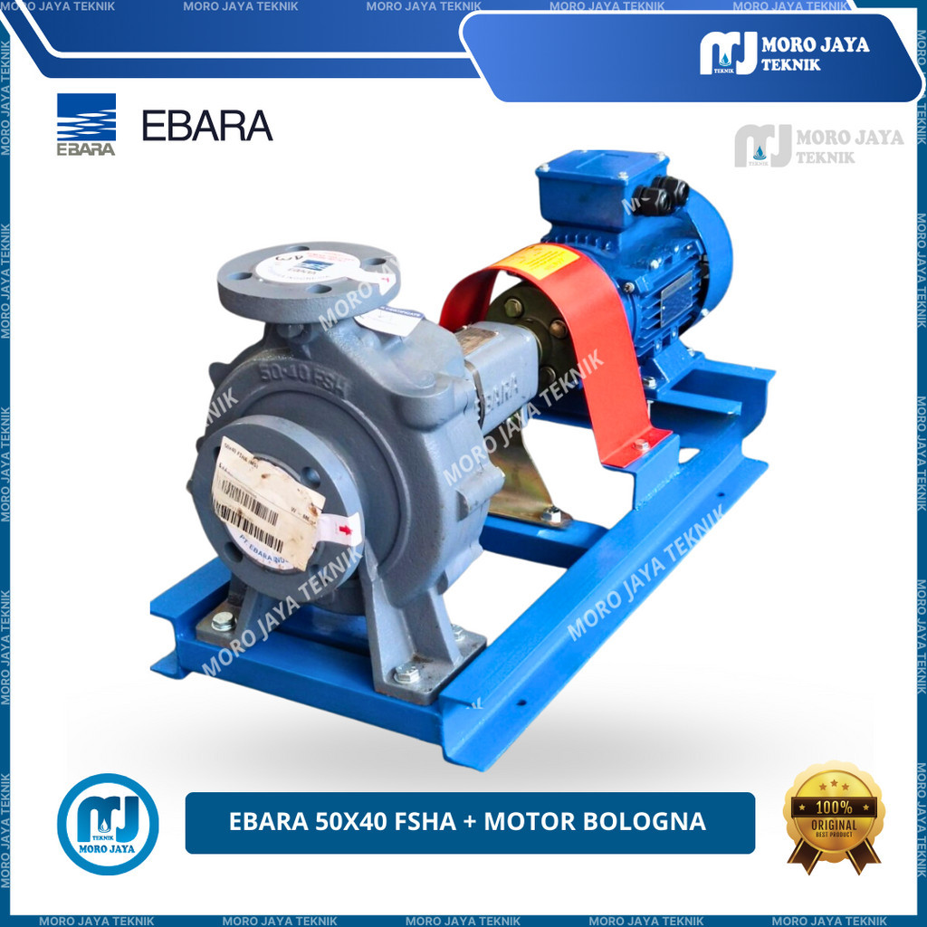 Jual Mesin Pompa Centrifugal Pumpa Ebara 50x40 FSHA Motor 4Kw 5.5Hp ...