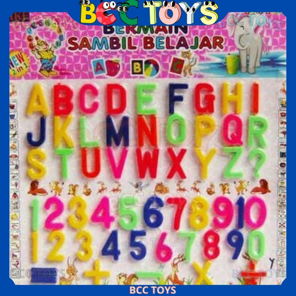 Jual Mainan Anak Edukasi Belajar Huruf Dan Angka - Alphabets Numbers ...