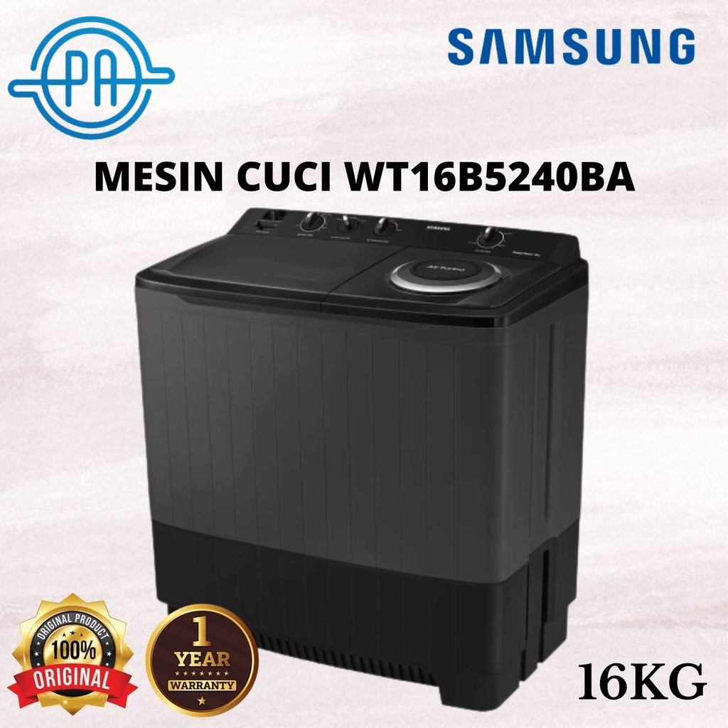 Jual MESIN CUCI 2 TABUNG SAMSUNG WT16B5240BA / WT16 16KG GARANSI RESMI ...