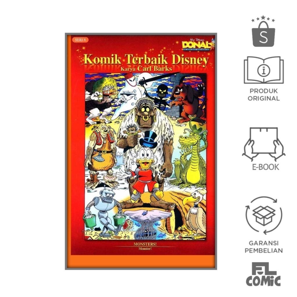 Jual Komik Terbaik Disney Donal Bebek Seri 8 - Bahasa Indonesia - Full