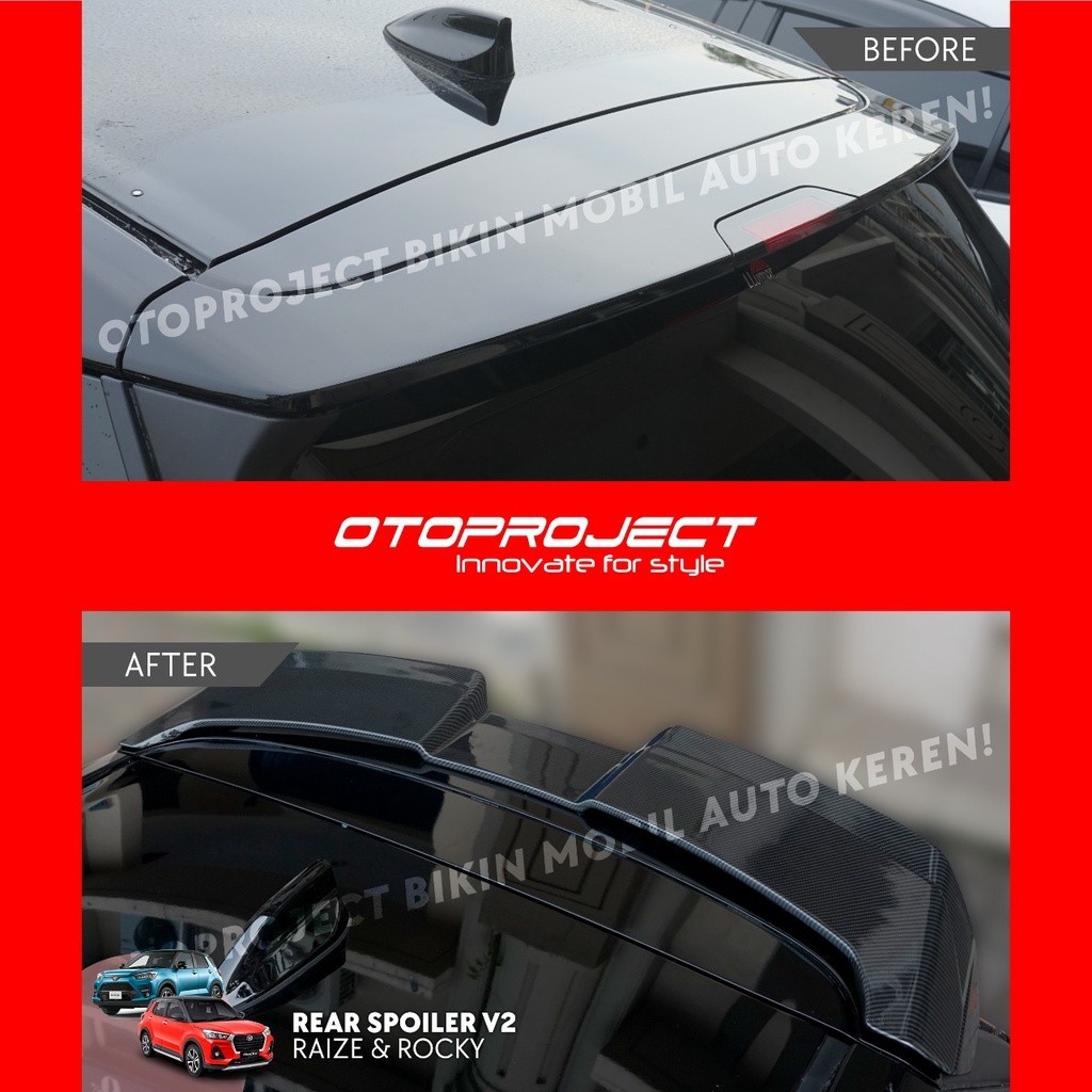 Jual Otoproject - Rear Spoiler Raize / Rocky V2 | Shopee Indonesia