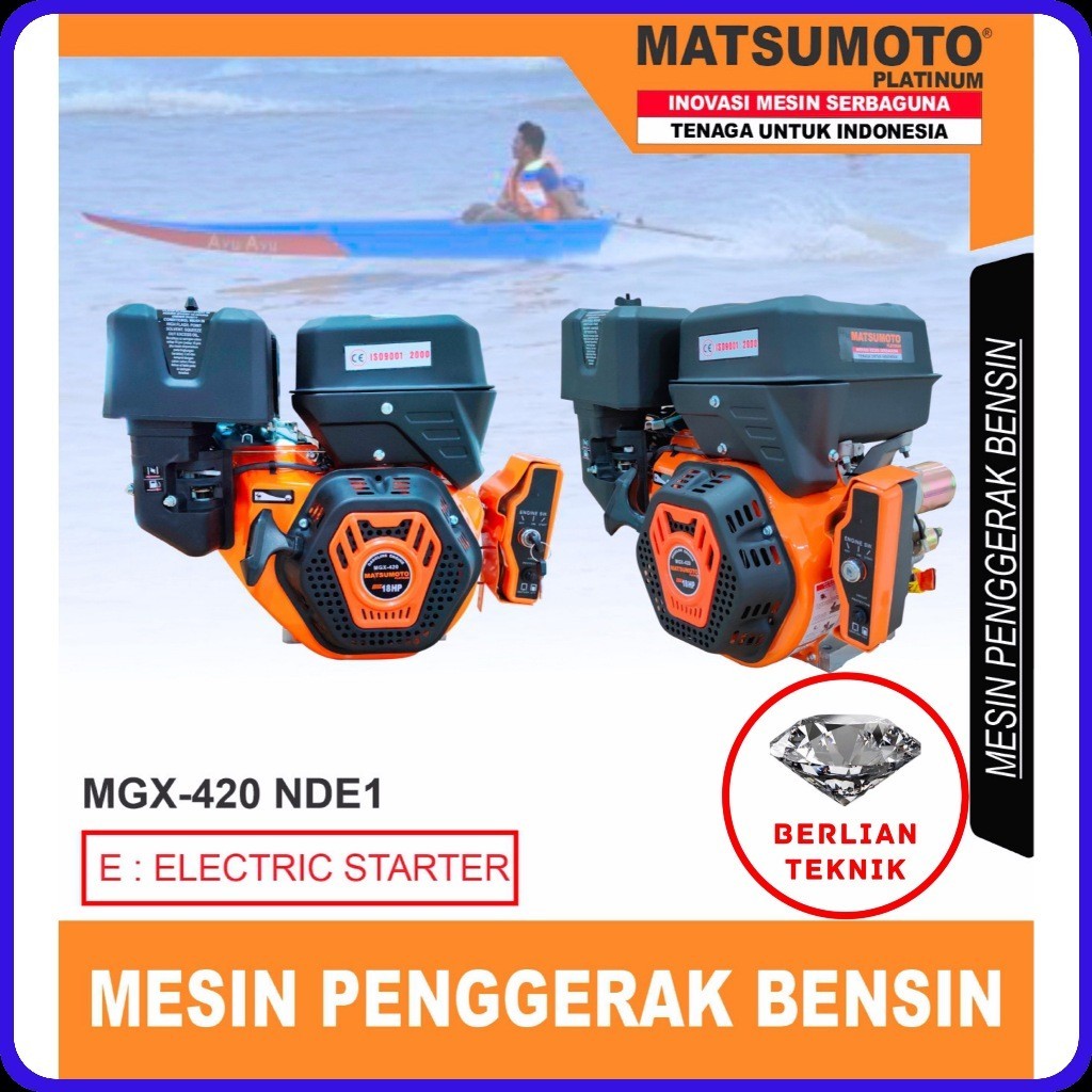 Jual Mesin Penggerak Engine Bensin Matsumoto Mgx Nde Hp Starter Shopee Indonesia