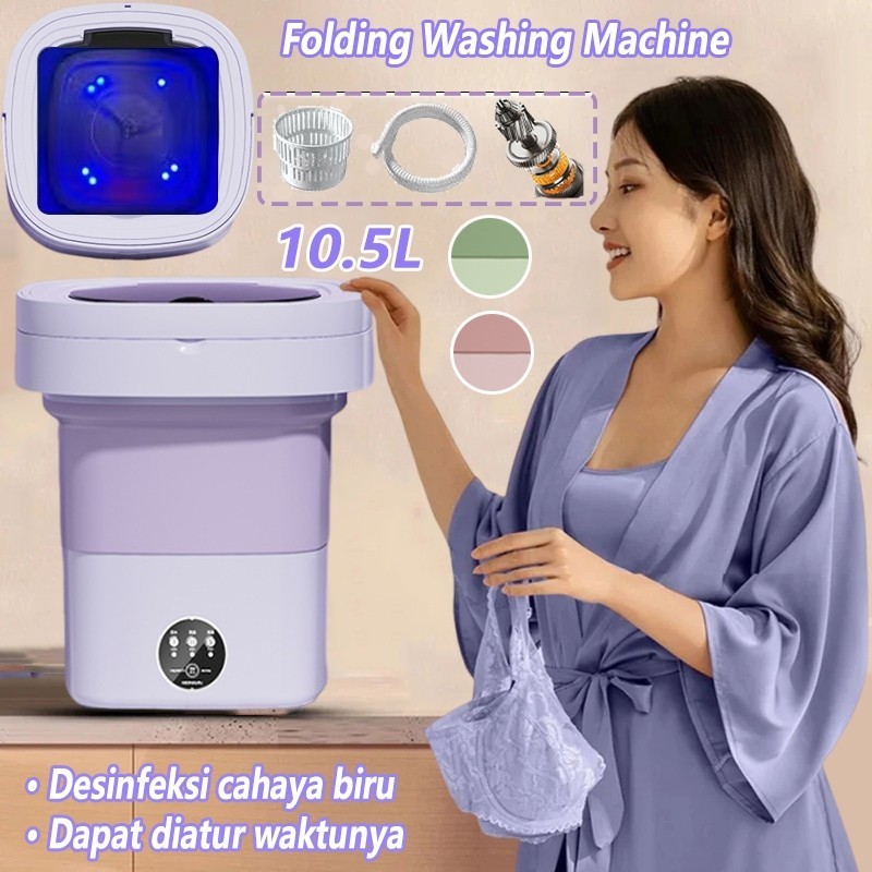 Jual Mesin Cuci Mini Portable L Folding Mesin Cuci Sterilisasi Cahaya Biru Folding Washing