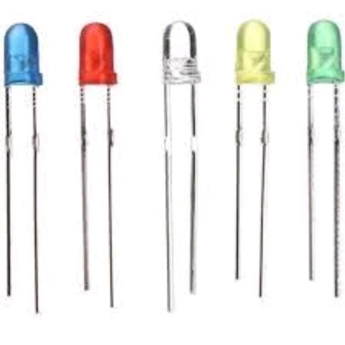 Jual Lampu led 3mm warna warni biru merah hijau putih kuning 3 mm ...