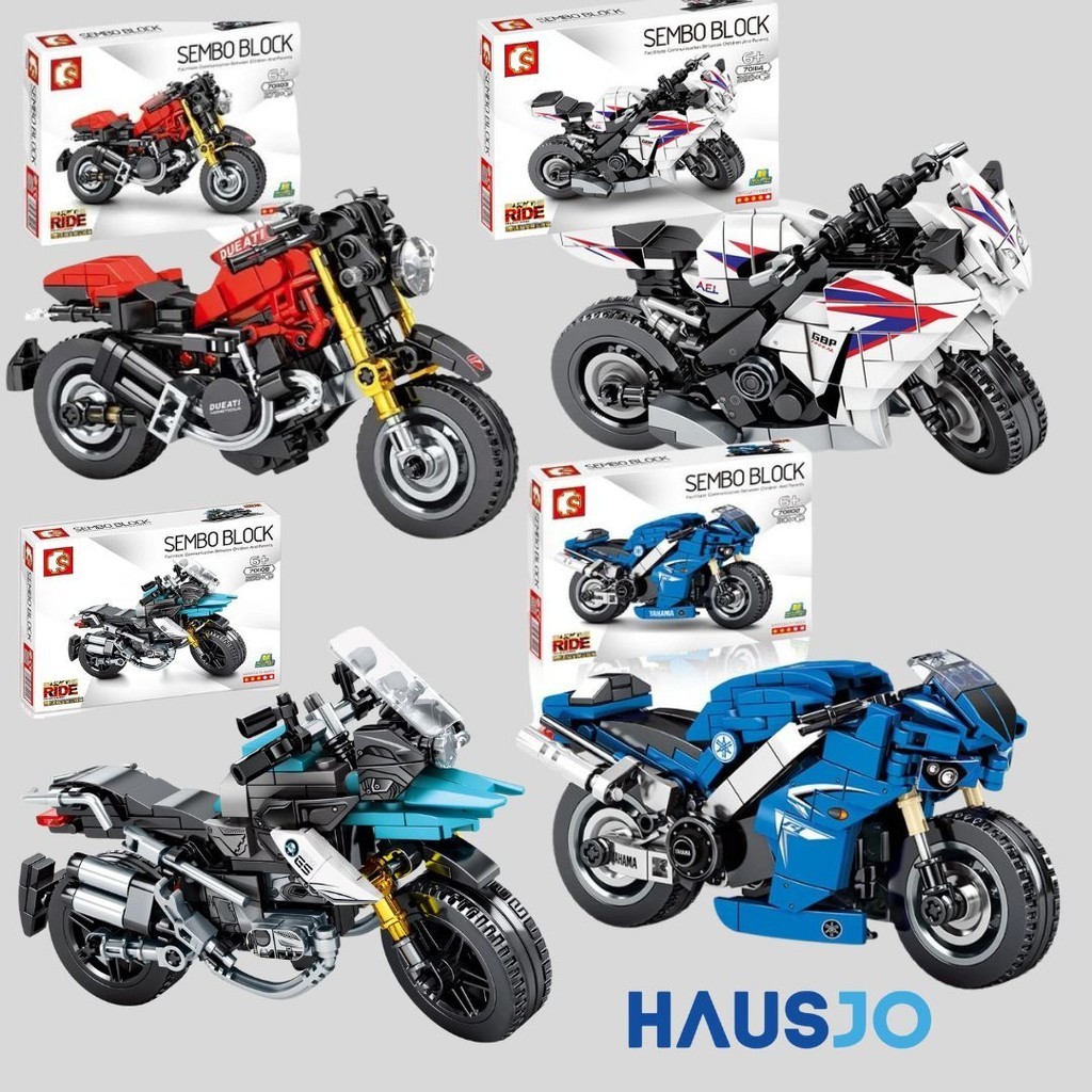 Jual Sembo Block Motorcycle Technique Yamaha/Ducati/BMW/Ninja Bricks ...